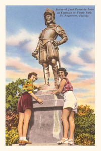 Vintage Journal Ponce de Leon Statue, St. Augustine, Florida