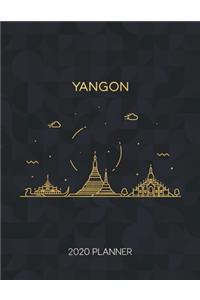 Yangon 2020 Planner: Weekly & Daily - Dated With To Do Notes And Inspirational Quotes