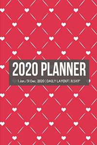 2020 Hearts Daily Planner