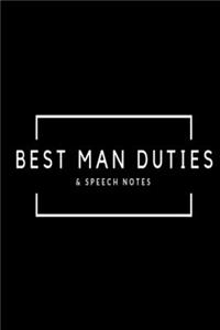 Best Man Duties & Speech Notes