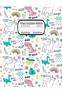 Primary Composition Notebook No Picture Space
