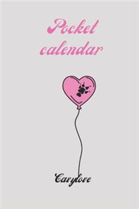 Pocket calendar Cavylove