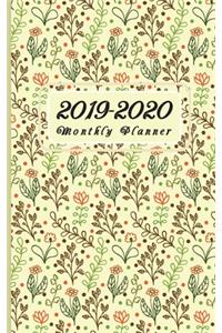 F4 Monthly Planner Lovely Flowers Cover