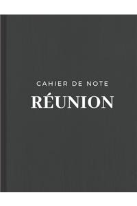 Cahier de note Réunion