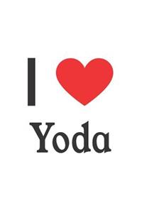 I Love Yoda: Yoda Designer Notebook