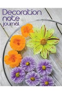 Decoration note journal - Notebook for home and kitchen decoration ideas
