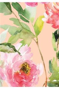 Peonies Sketchbook 7 x 10