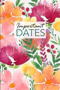 Important Dates