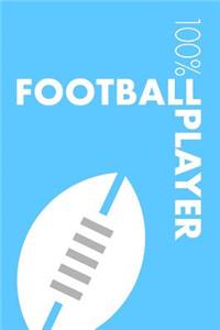 Womens Football Player Notebook