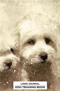 Lined Journal Dog Training Book