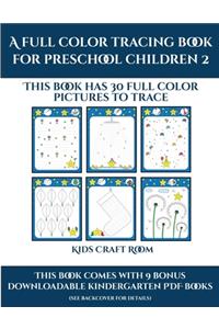Kindergarten Coloring (A full color tracing book for preschool children 2)
