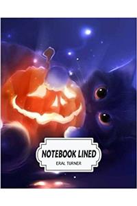 Notebook Lined Black Cat: Notebook Journal Diary: 2