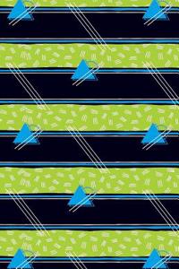 Journal Notebook Abstract Pattern Blue Triangles