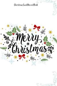 Christmas Card Record Book