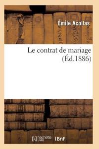 Le Contrat de Mariage