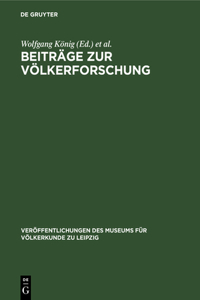 Beiträge Zur Völkerforschung