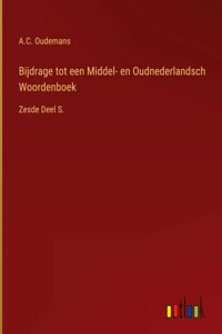 Bijdrage tot een Middel- en Oudnederlandsch Woordenboek