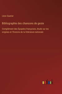 Bibliographie des chansons de geste