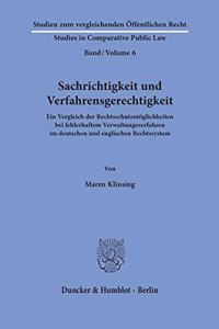 Sachrichtigkeit Und Verfahrensgerechtigkeit
