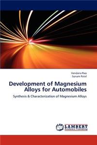 Development of Magnesium Alloys for Automobiles