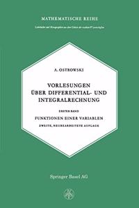Vorlesungen Uber Differential- Und Integralrechnung