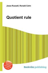 Quotient Rule