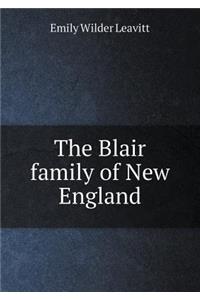 The Blair Family of New England