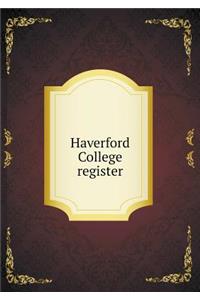 Haverford College Register