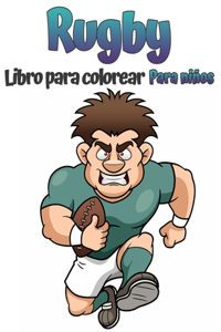 Libro para colorear de rugby para ninos