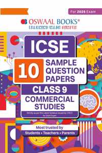Oswaal ICSE | 10 Sample Question Papers | Class 9 | Commercial Studies Hardcover Book (For 2025 Exam)