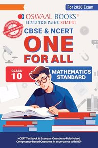 Oswaal CBSE & NCERT One for All Class 10 Mathematics Standard (For 2026 Exam)ÿ