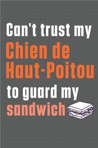 Can't trust my Chien de Haut-Poitou to guard my sandwich