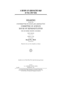 A review of aeronautics R & D at FAA and NASA