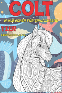 Malbücher für Erwachsene - Einfaches Level - Tier - Сolt