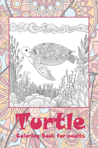 Turtle - Coloring Book for adults
