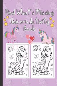 Find What's Missing Unicorn Activity Book