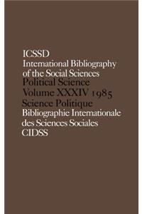 Ibss: Political Science: 1985 Volume 34