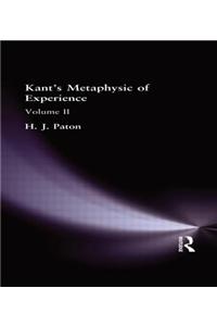 Kant's Metaphysic of Experience