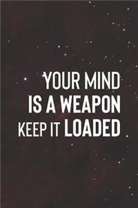 Your Mind Is A Wepon Keep It Laoded