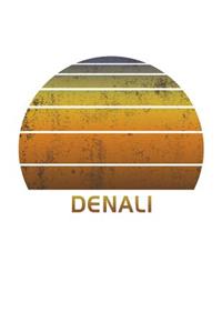 Denali: Wide Ruled Notebook Paper For Work, Home Or School. Vintage Sunset Note Pad Journal For Family Vacations. Travel Diary Log Book For Adults & Kids Wi