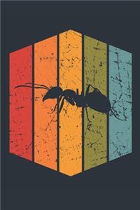 Retro Ant Notebook - Gift for Ant Lovers - Vintage Ant Journal - Ant Diary for Boys and Girls