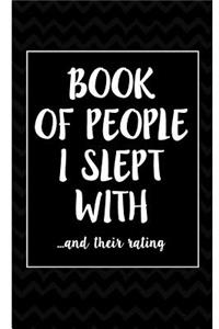 Book Of People I Slept With And Their Rating