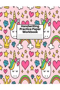 Handwriting Practice Paper Workbook