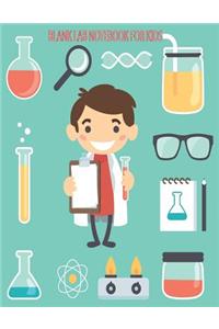Blank Lab Notebook for Kids