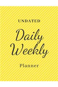 Undated Daily Weekly Planner