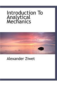 Introduction to Analytical Mechanics