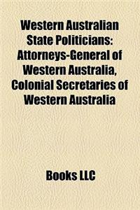 Western Australian State Politicians