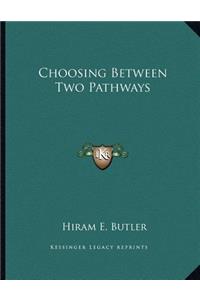 Choosing Between Two Pathways