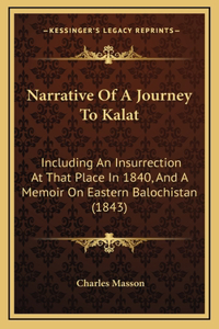 Narrative Of A Journey To Kalat