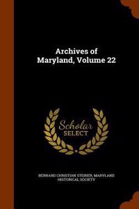 Archives of Maryland, Volume 22